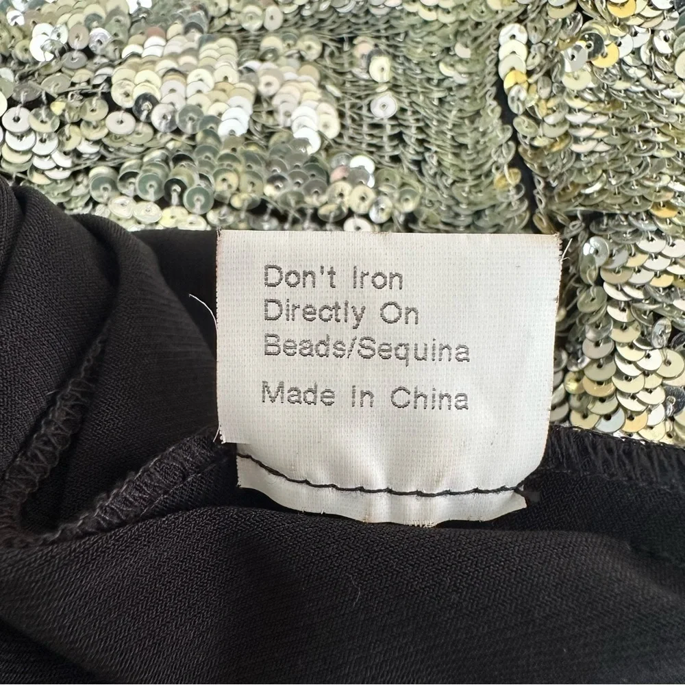 Jovani Black and Silver Dress with Sequin - Picture 11 of 12